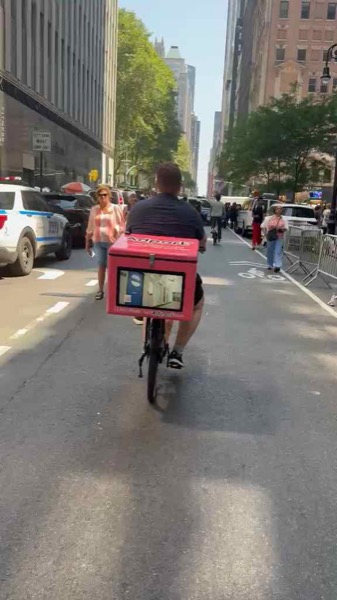 AI Screen pilot unit on a Midtown avenue
